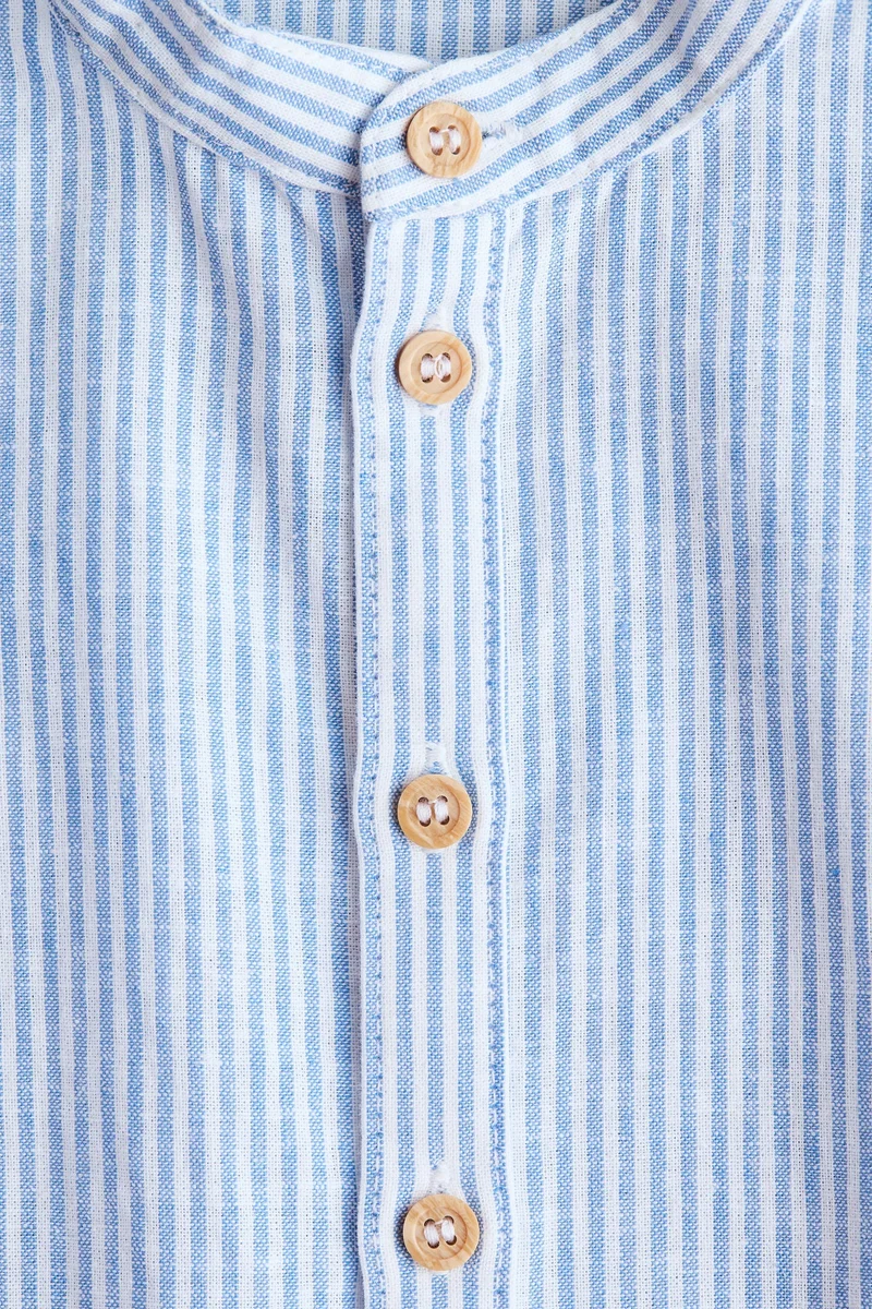 H&M Linen-blend grandad shirt